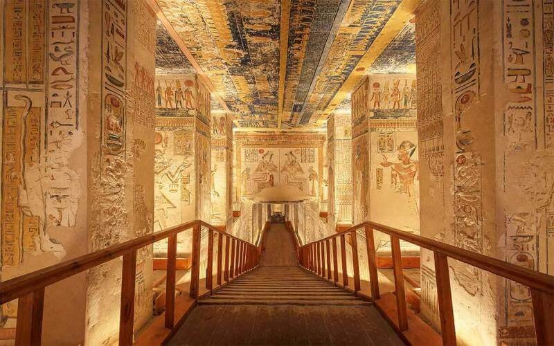 Unique shot of the Ramesses VI tomb in Valley of the Kings. Top things to do in Luxor